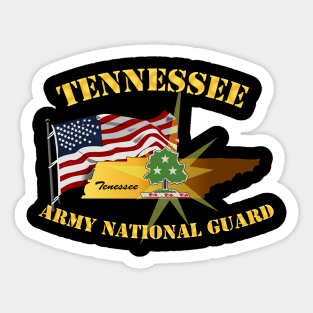 Tennessee - ARNG w Flag Sticker